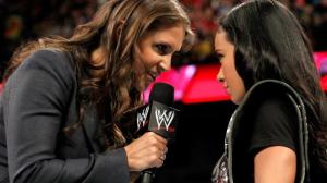 AJ LEE AND STEPHANIE MCAMAHON: If you could have any two women in a WWE segment, it'd likely be these two. 